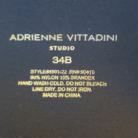 Adrienne Vittadini Strapless Padded Lift Bra 34B Black Floral EUC - Picture 2 of 7